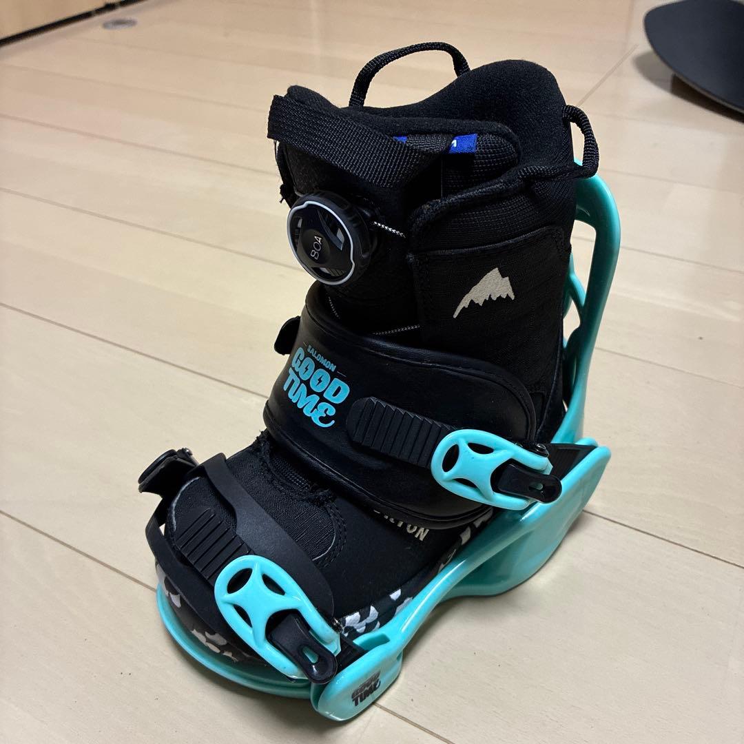 キッズ用　スノーボードブーツ、ビンディングセット