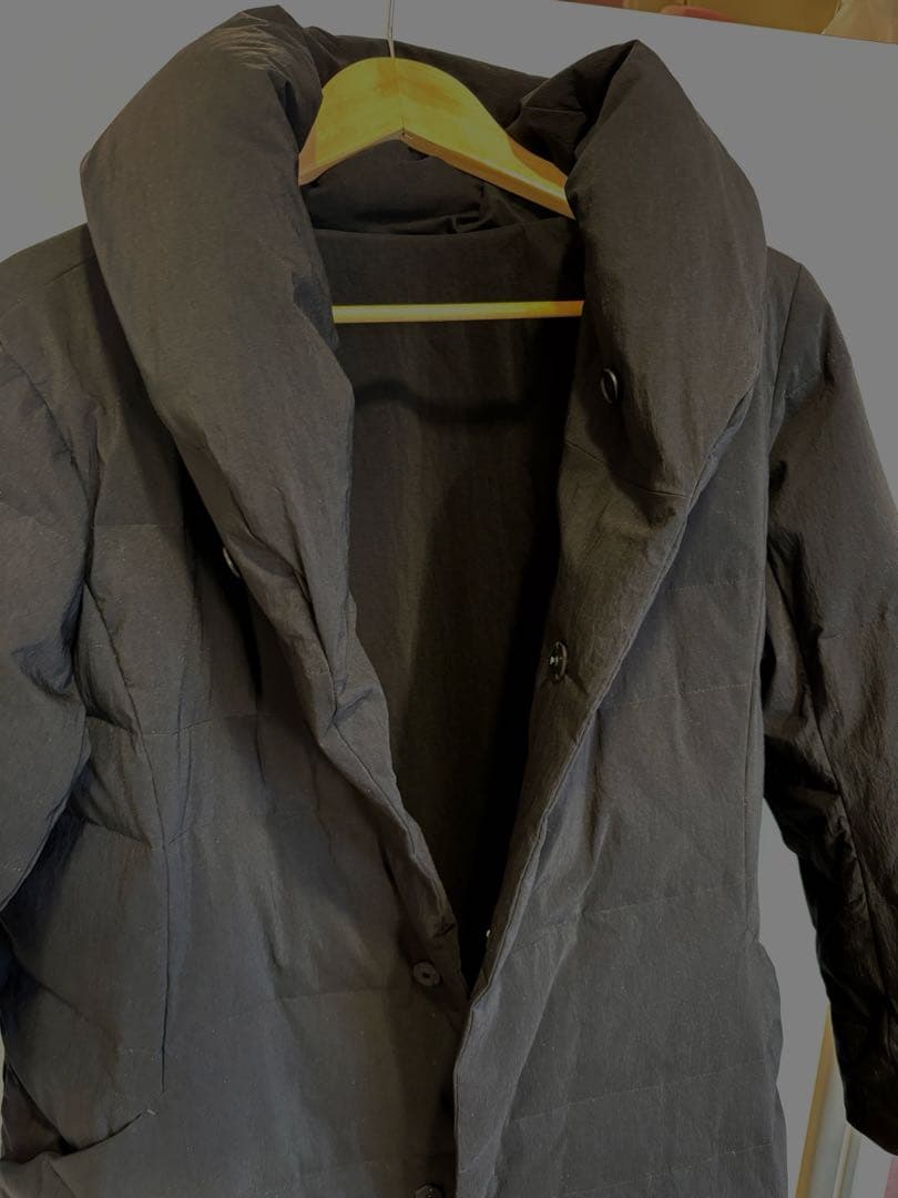 プランテーション ロングダウン　リバーシブルPL83FA002 M 〜L 黒