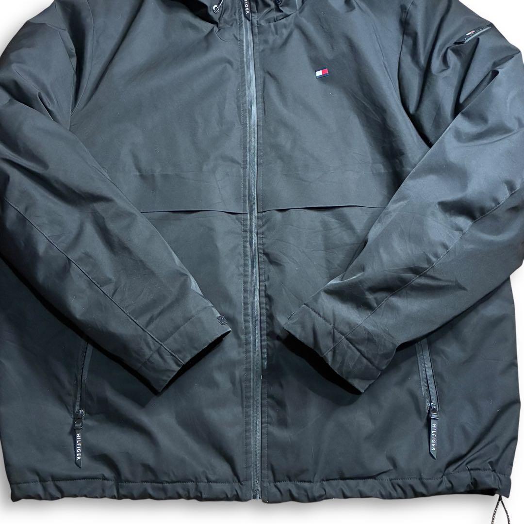   中綿 ナイロンジャケット テック系 オールブラック