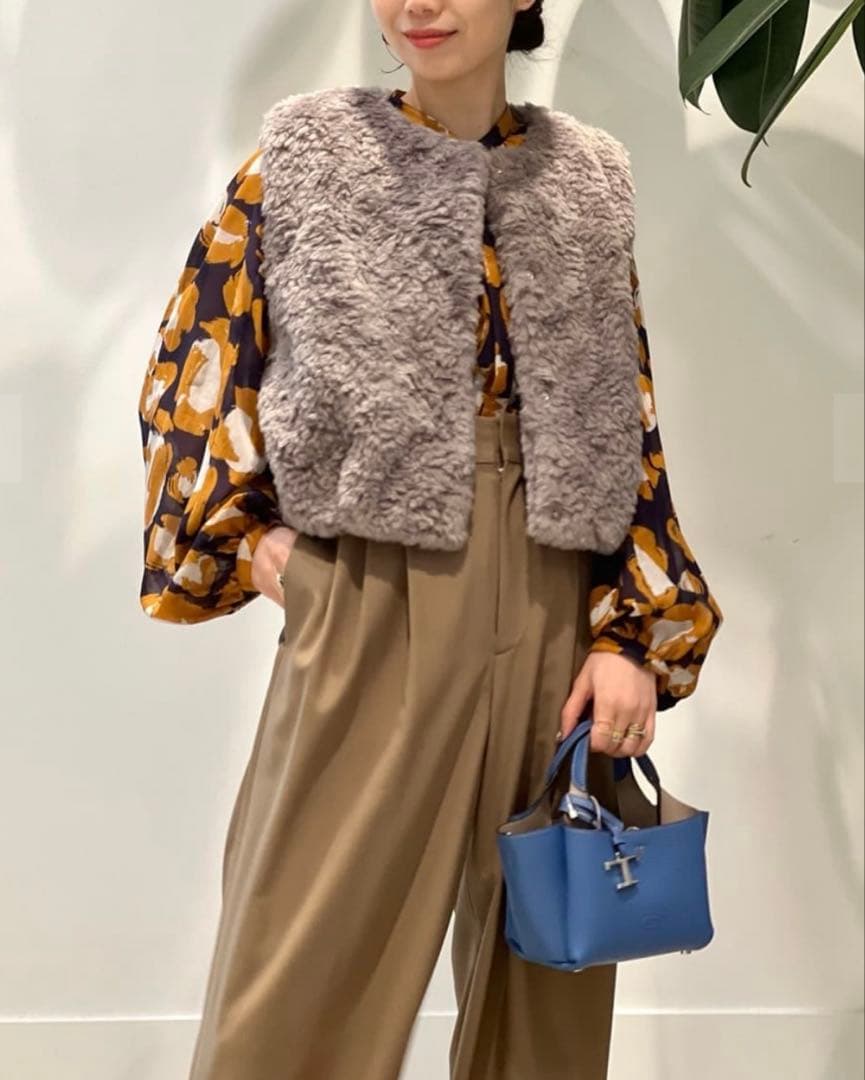 tomorrowland Ballsey ランダムファーショートベスト