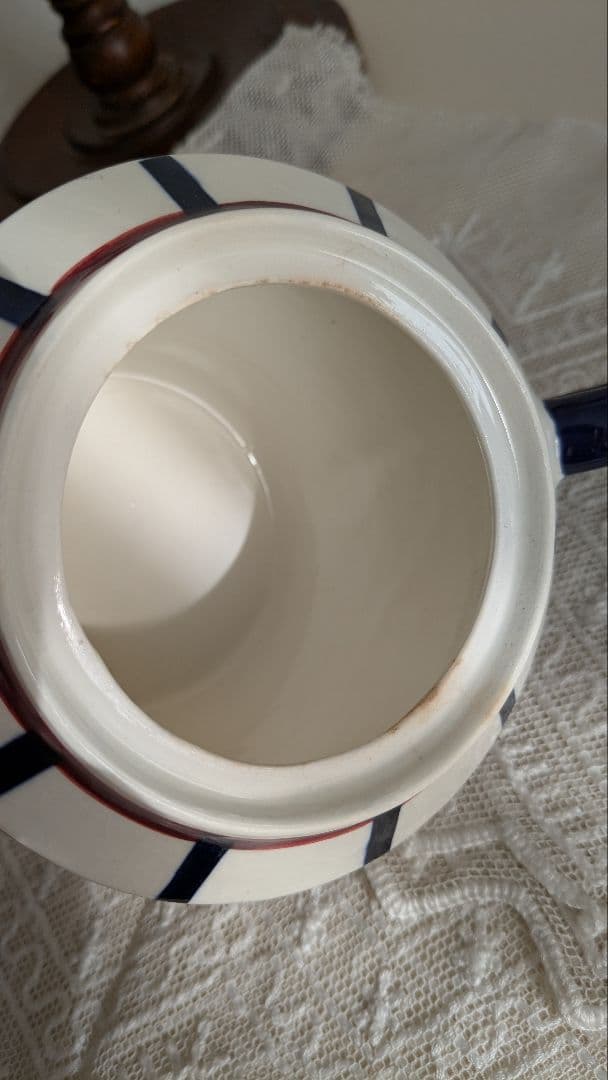 クレイユモントロー HBCM バスク柄 Bearn シュガーポット フランス