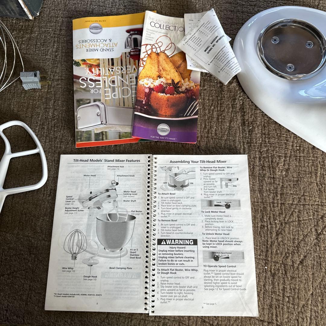 キッチンエイド Classic ホワイト MAX Watts 250 ミキサー