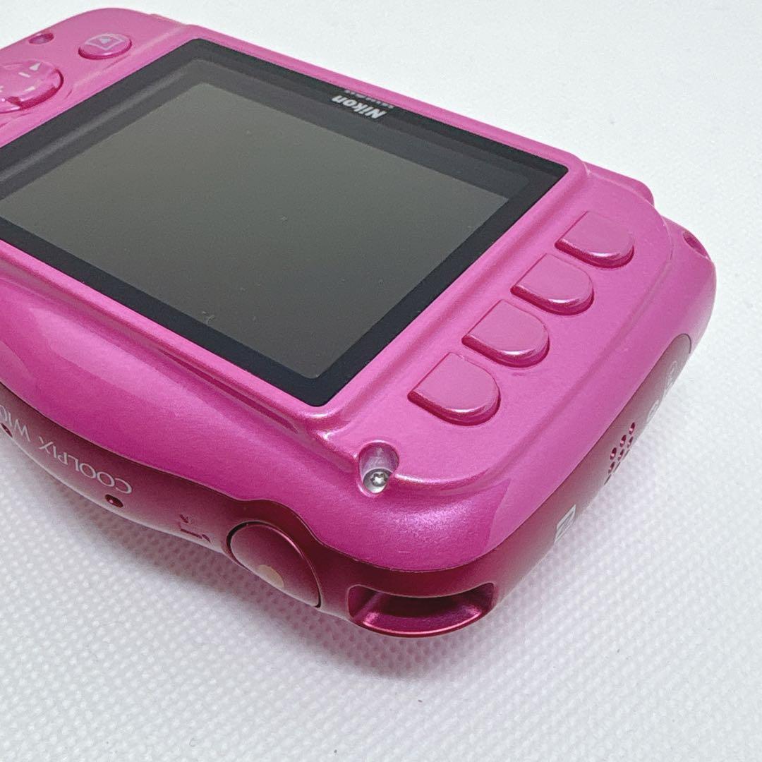 【極美品】 完品 Nikon COOLPIX W100 デジカメ ピンク