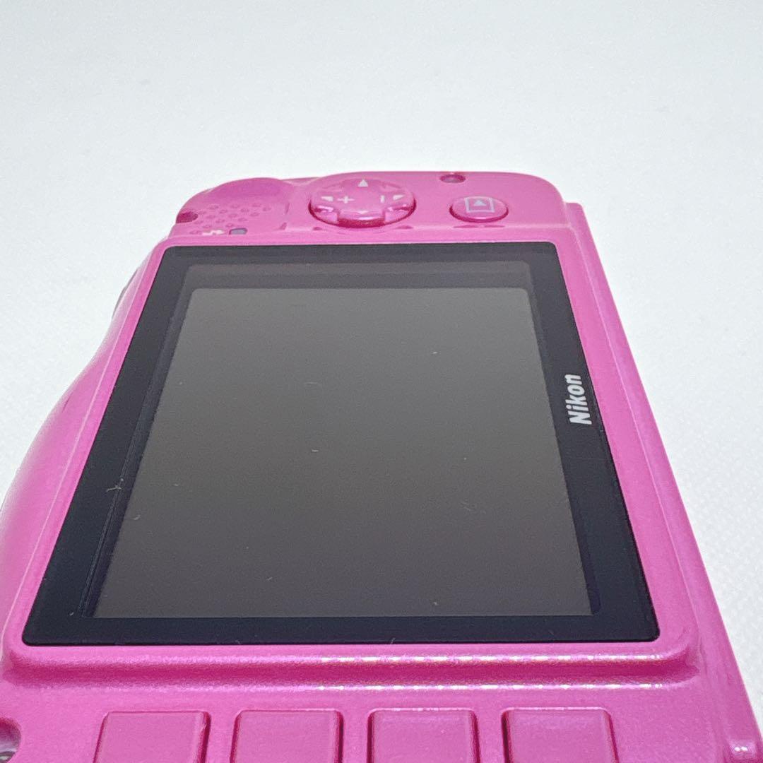 【極美品】 完品 Nikon COOLPIX W100 デジカメ ピンク