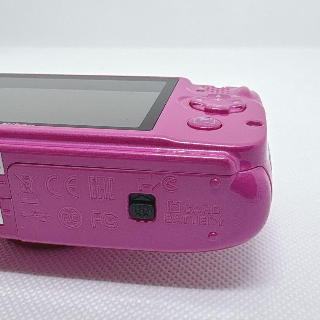 【極美品】 完品 Nikon COOLPIX W100 デジカメ ピンク