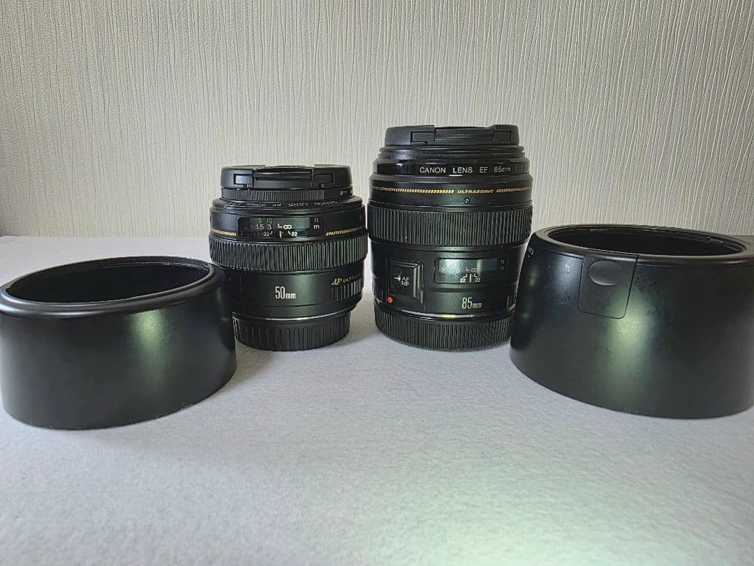 キャノン EF 50mm f/1.4 & 85mm f/1.8 USMセット