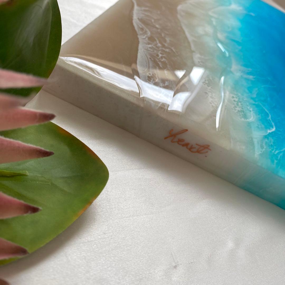 レジンアート　海アート　オーシャンアート　インテリアパネル