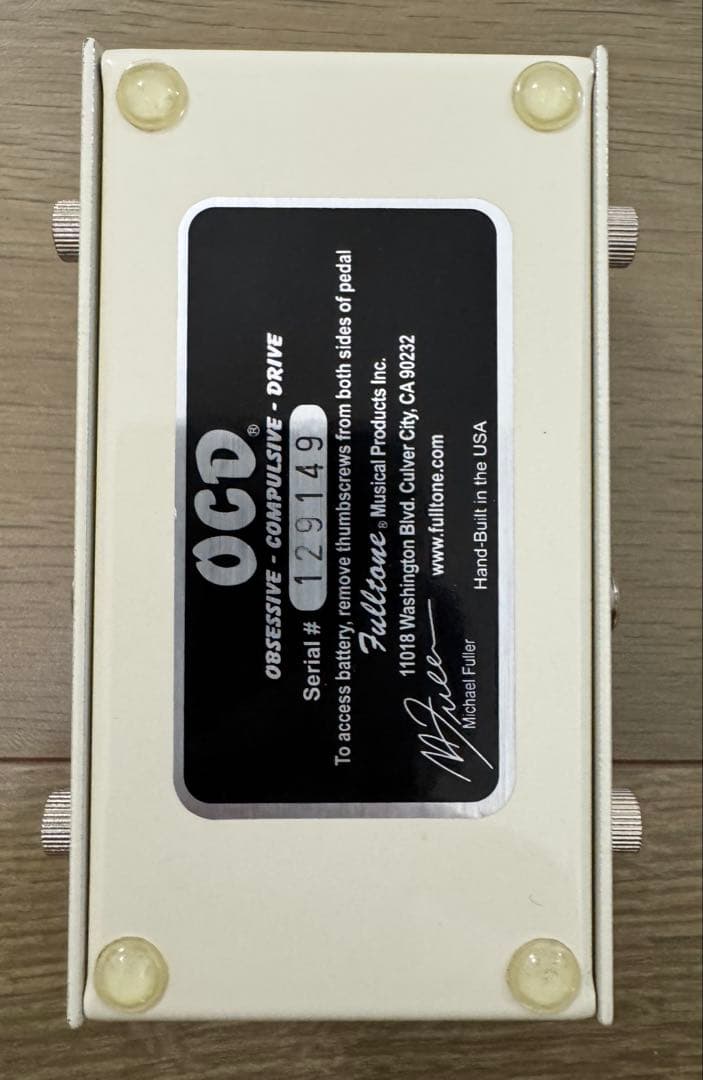 Fulltone OCD Overdrive ver 1.7 本体のみ