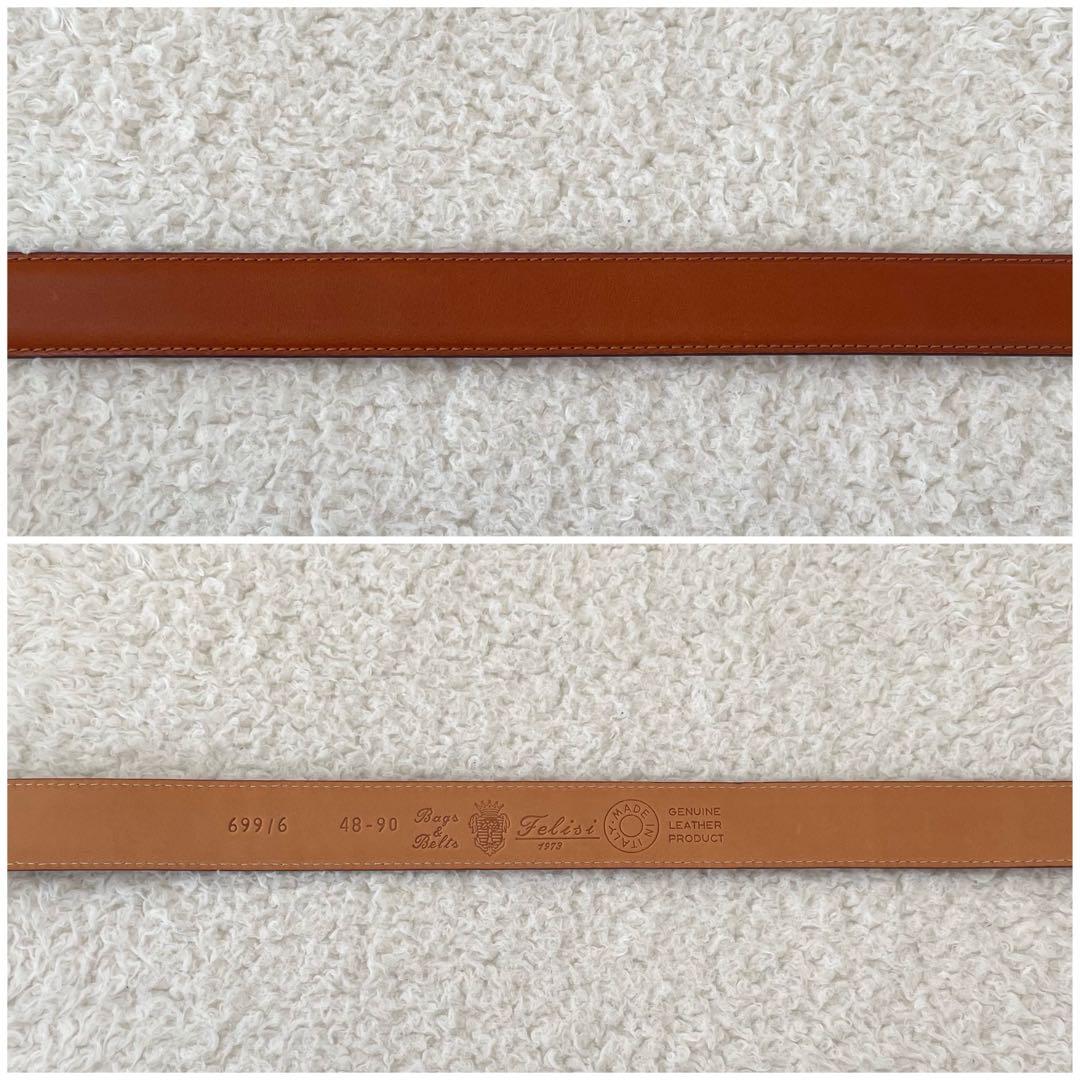 【未使用】Felisi ベルト レザー 茶色 メンズ 48-90