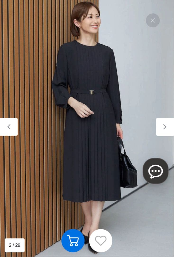 自由区［今期新作新品未使用］ライトサテンワンピース