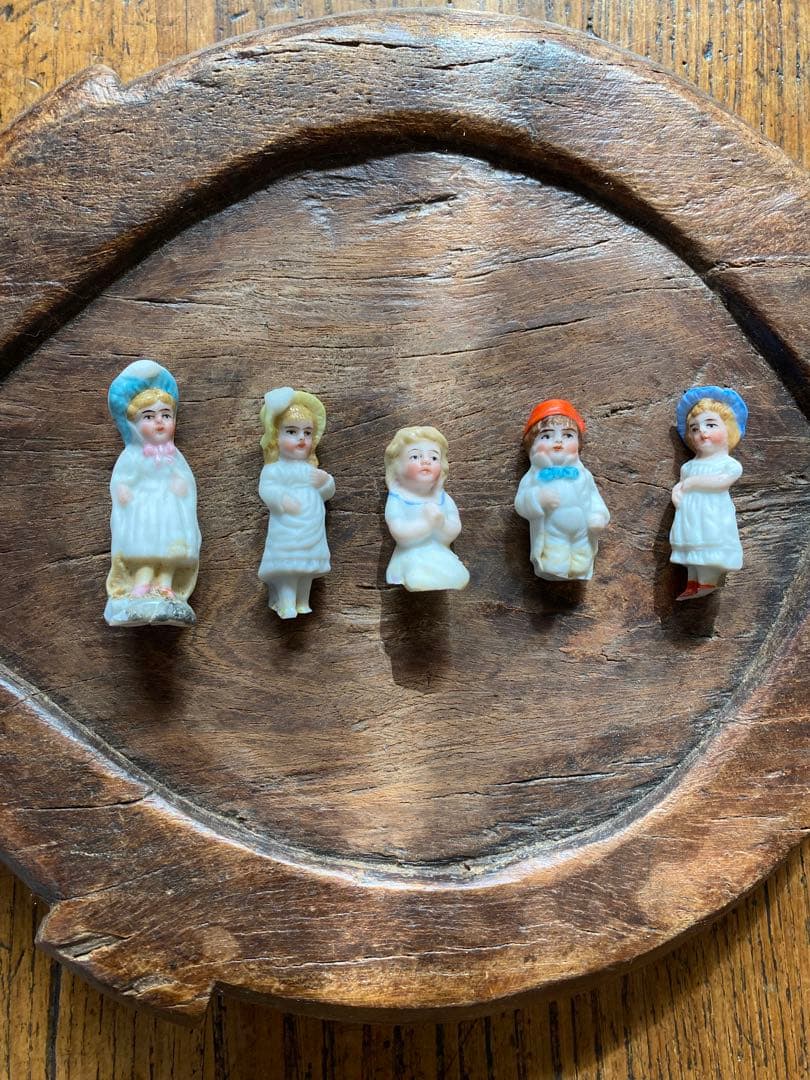 みくる　ドイツ　アンティーク　ミニ　ビスクドール　5体　陶器