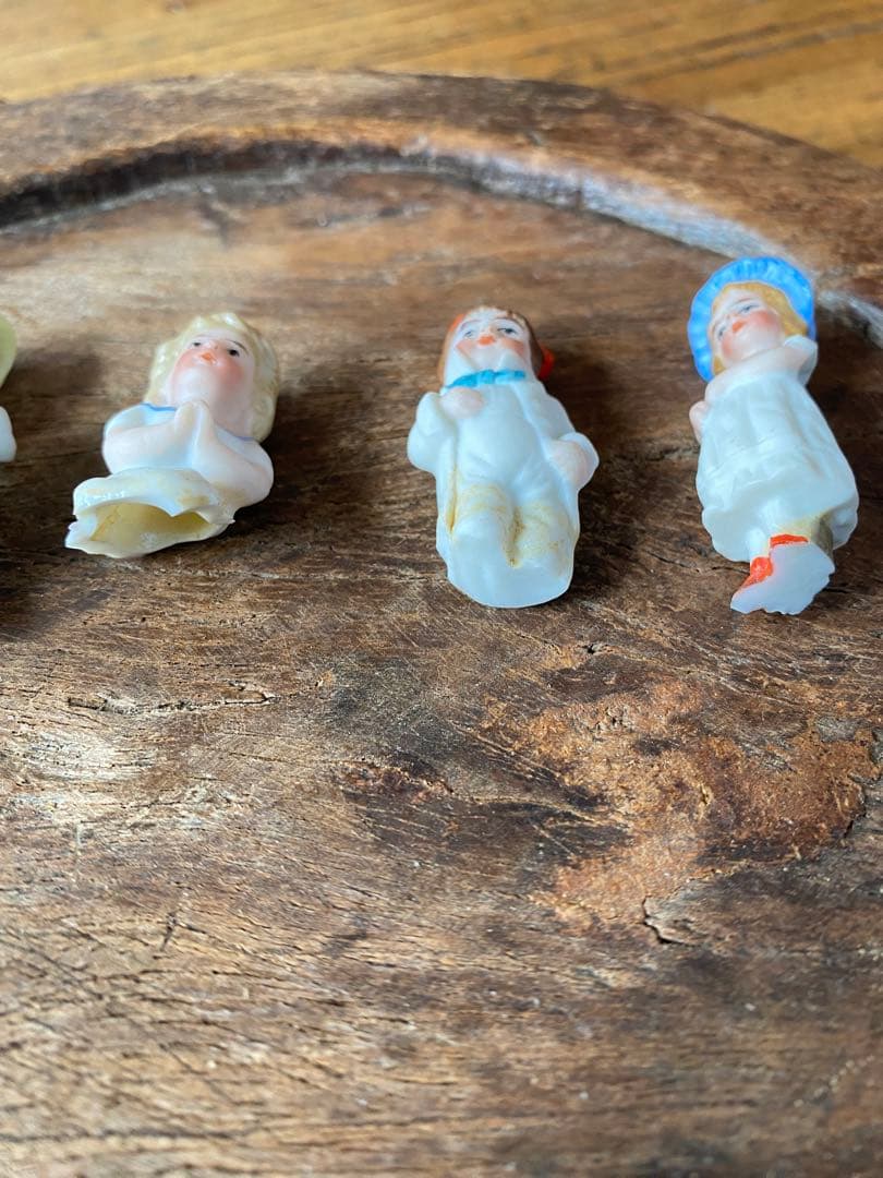 みくる　ドイツ　アンティーク　ミニ　ビスクドール　5体　陶器