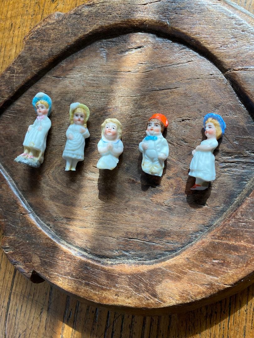 みくる　ドイツ　アンティーク　ミニ　ビスクドール　5体　陶器