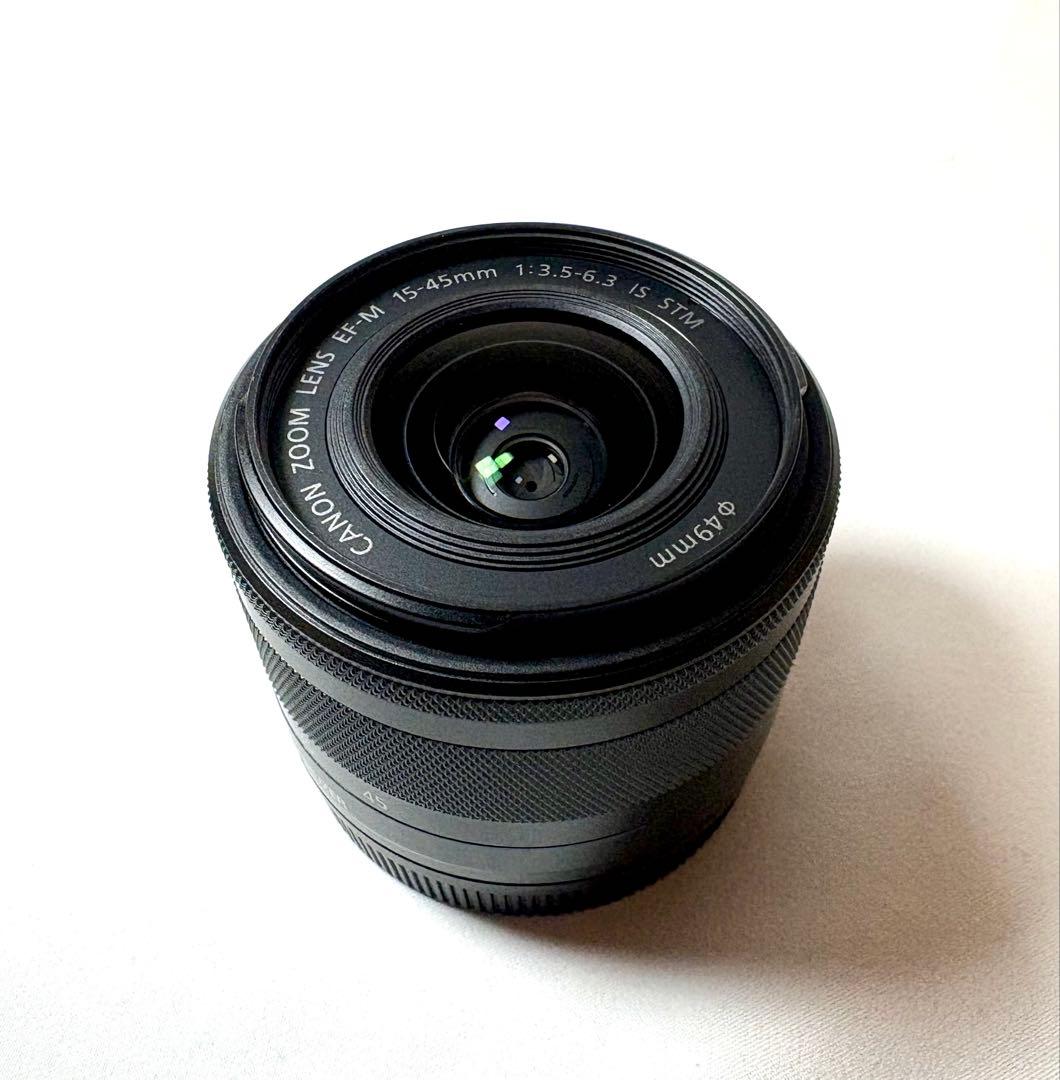 EOS M6 レンズ２本付き プロテクター、レンズフード、ケースも付属 美品