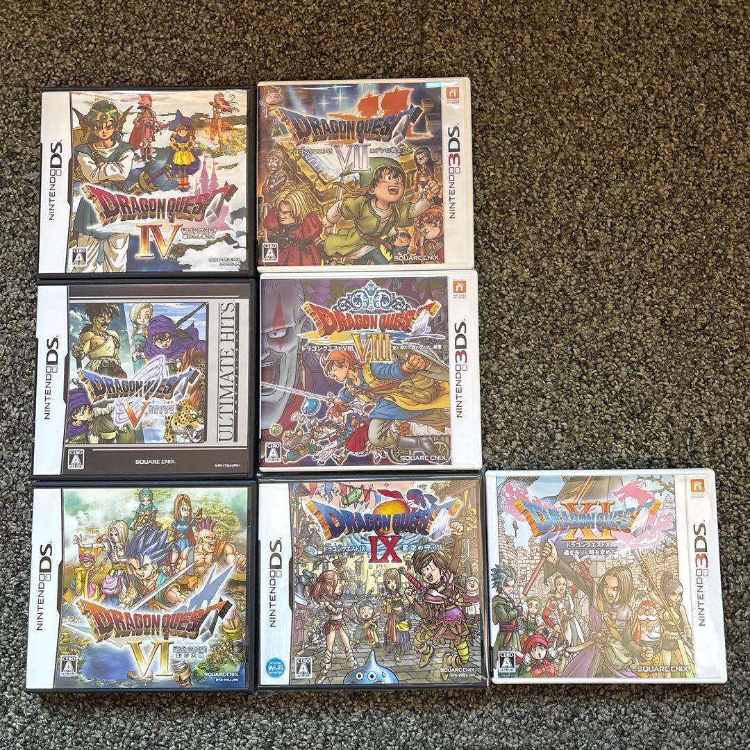 ドラゴンクエストシリーズ DSソフト 7本セット