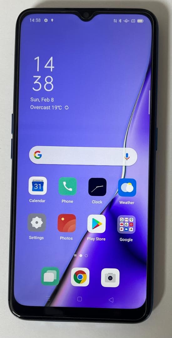 【美品】OPPO A5 2020 64GB ブルー SIMフリー デュアルSIM