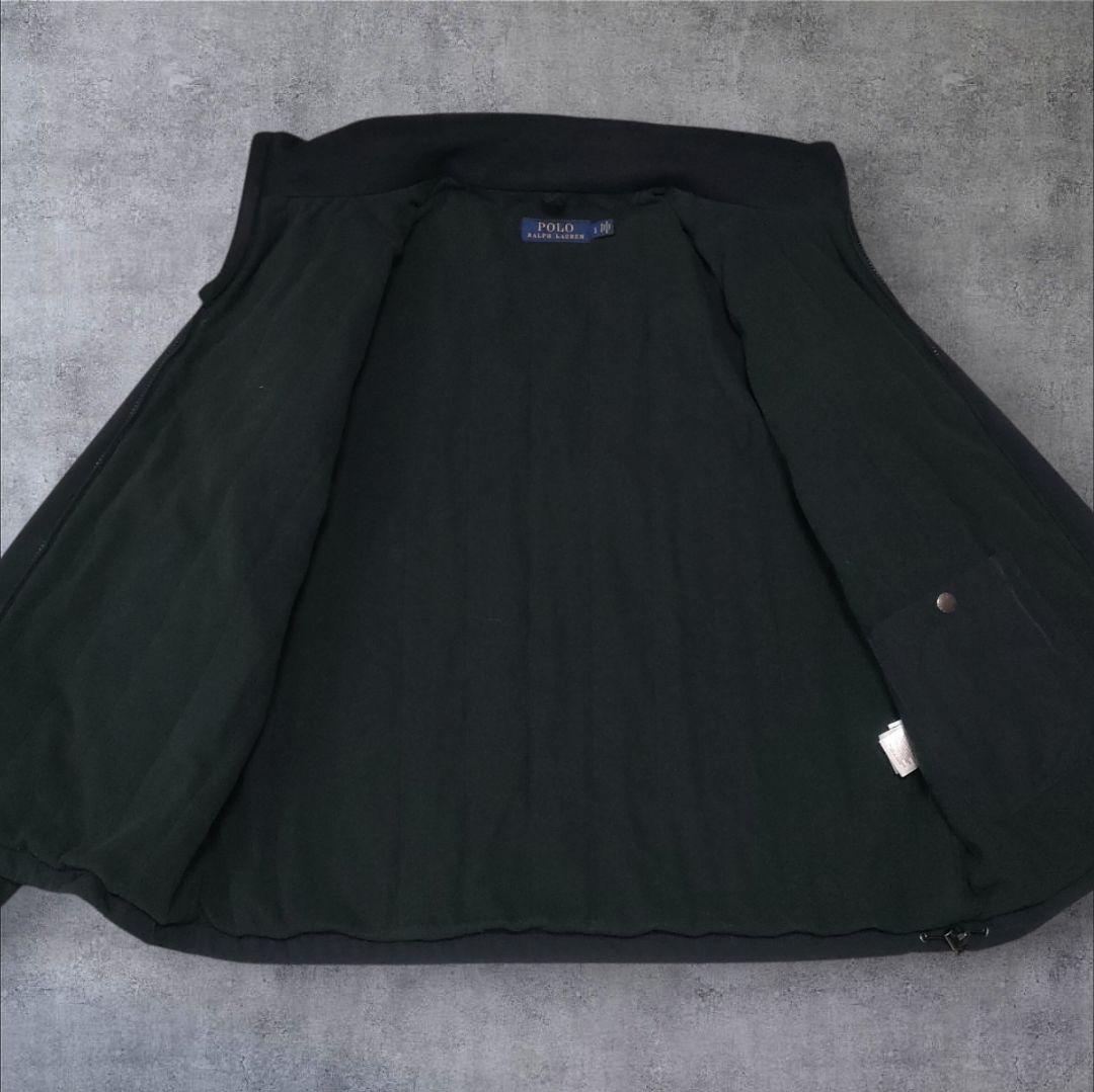 極美品 POLO RALPH LAUREN 中綿 ジップ ジャケット 黒 L