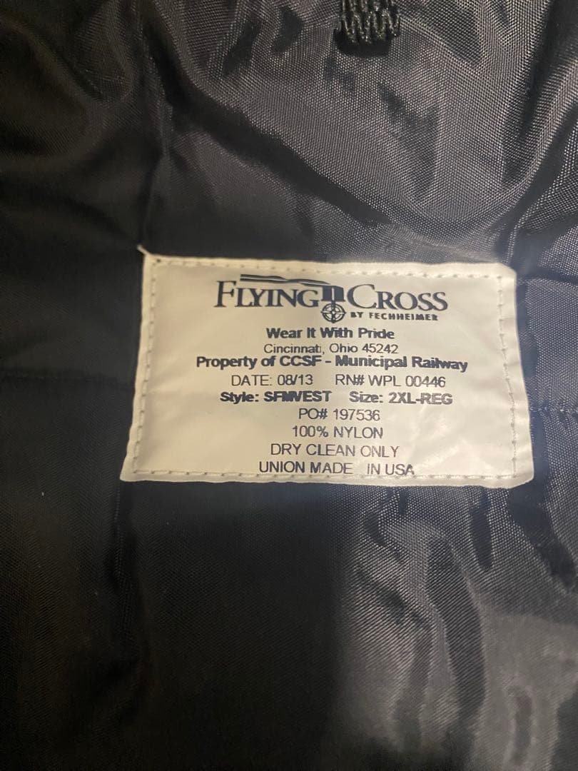 【希少】muni SF San Francisco 2XL ベスト USA製