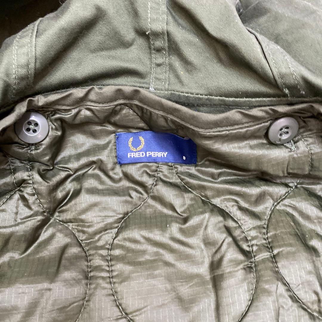 サイズ8 フレッドペリー モッズコート キルティングライナー付き