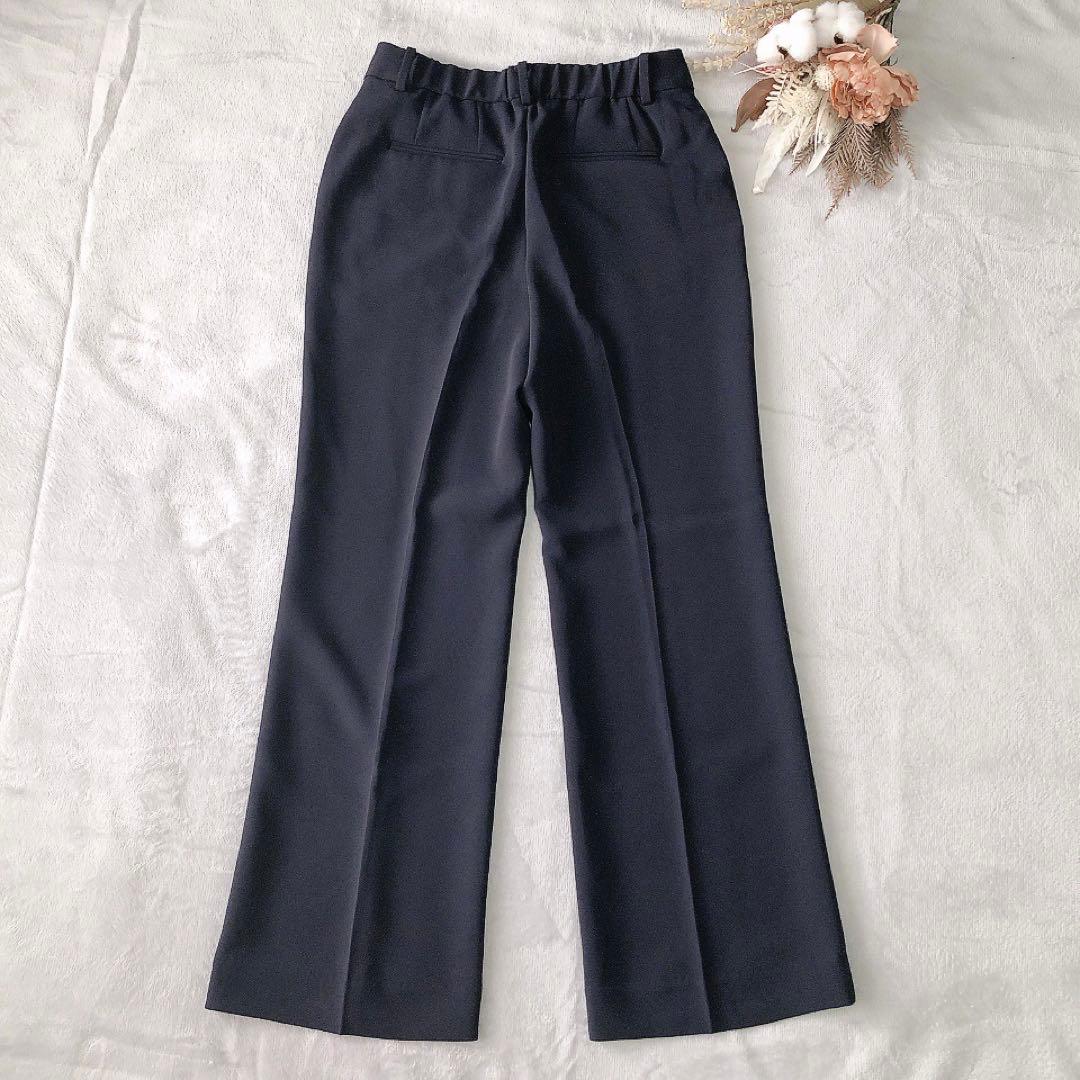 【美品】2025 PLST トリアセブレンド パンツスーツ M-S ネイビー