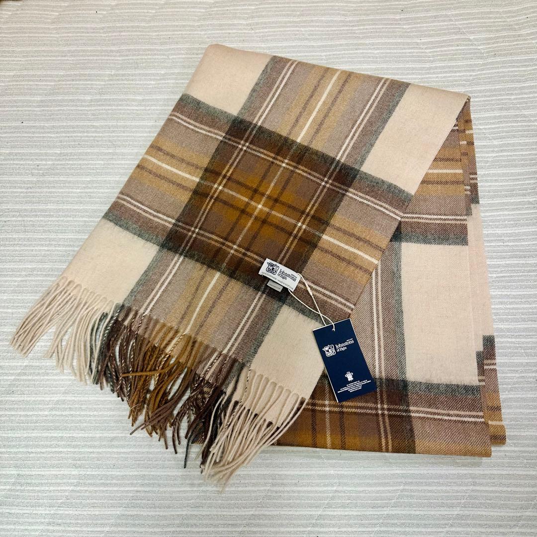 ジョンストンズ 大判ストール スコットランド(即発)