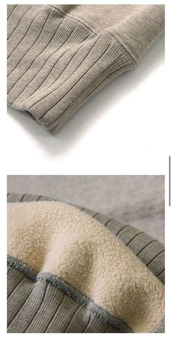 ステュディオダルチザン 9835 スヴィンゴールド吊り編みスウェットXL 杢GY