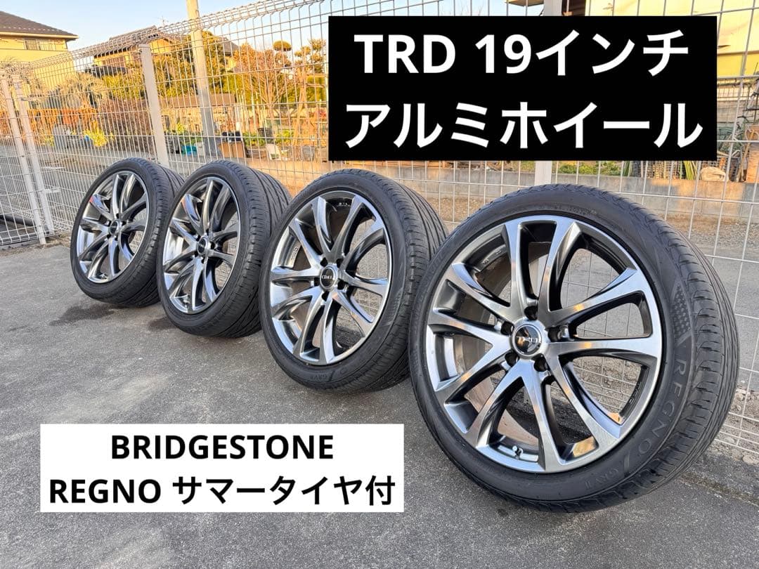 TRD TF5 19インチ Bridgestone REGNO サマータイヤ付き