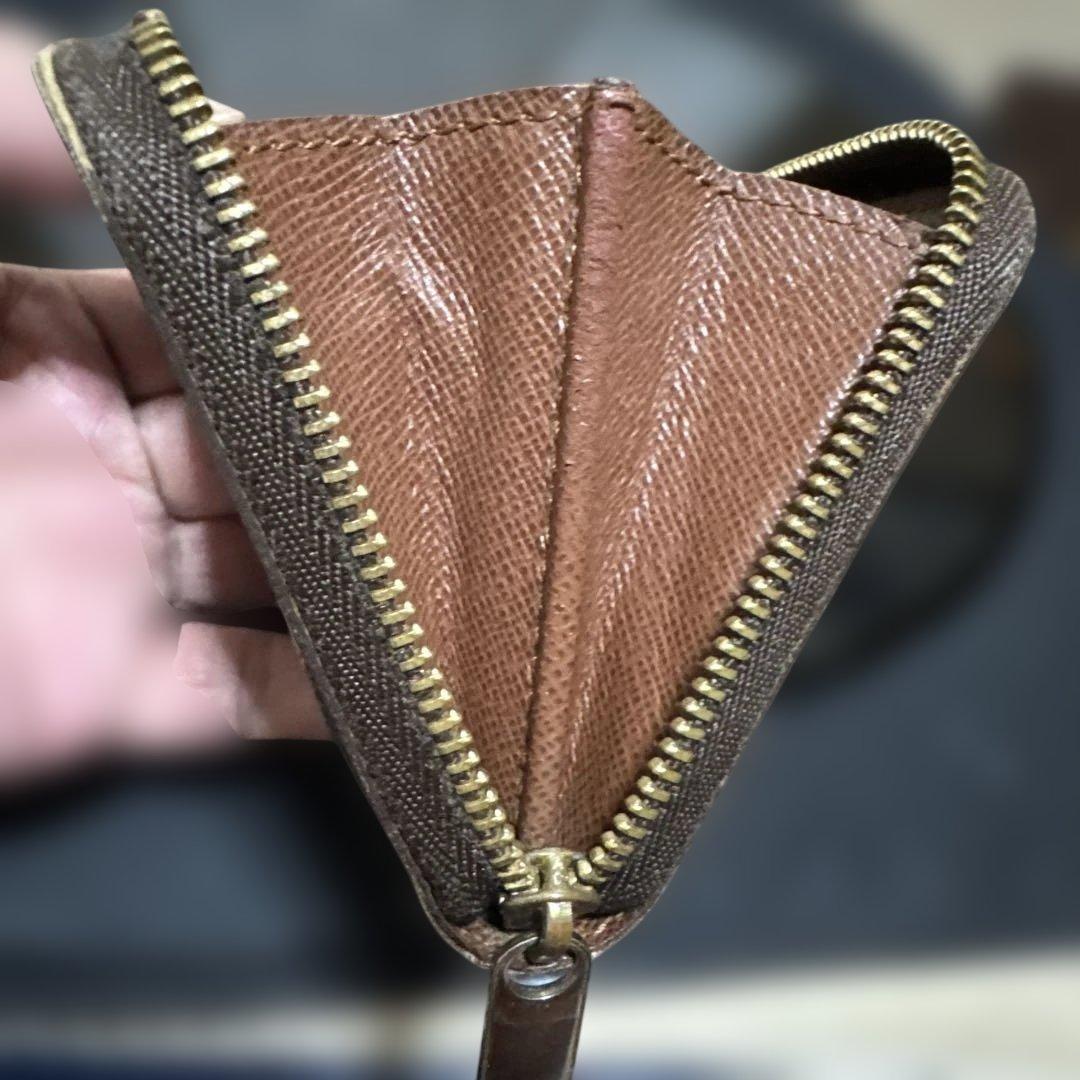 ⑨☆美品/訳あり☆モノグラム♪ジッピー パース ラウンドファスナー