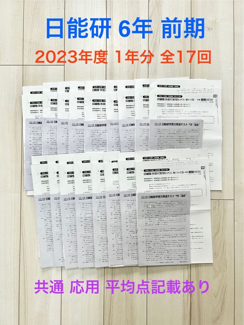 日能研★小6 育成テスト 【2023年度 前期】欠品なし★6年生