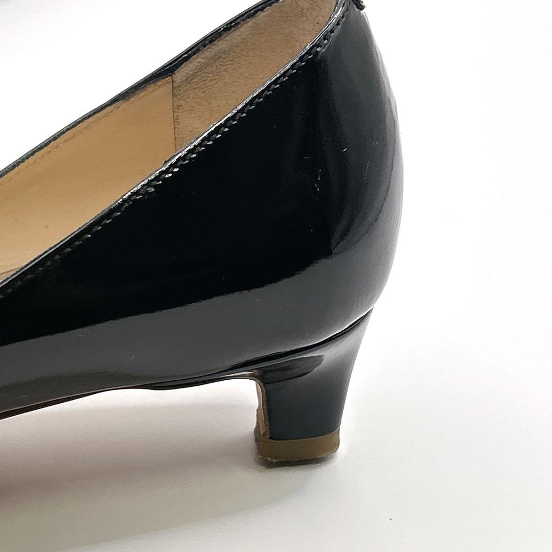 ✨美品✨PELLICO エナメルパンプス アネッリ イタリア製　黒