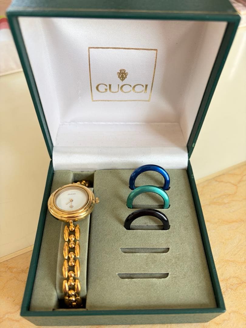 GUCCI チェンジベゼル レディース 交換リング付き