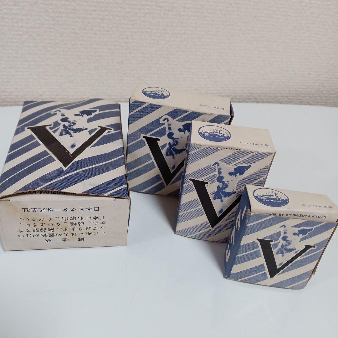 ビクター犬　ニッパー君　昭和レトロ　ヴィンテージ　陶器　置物　6体