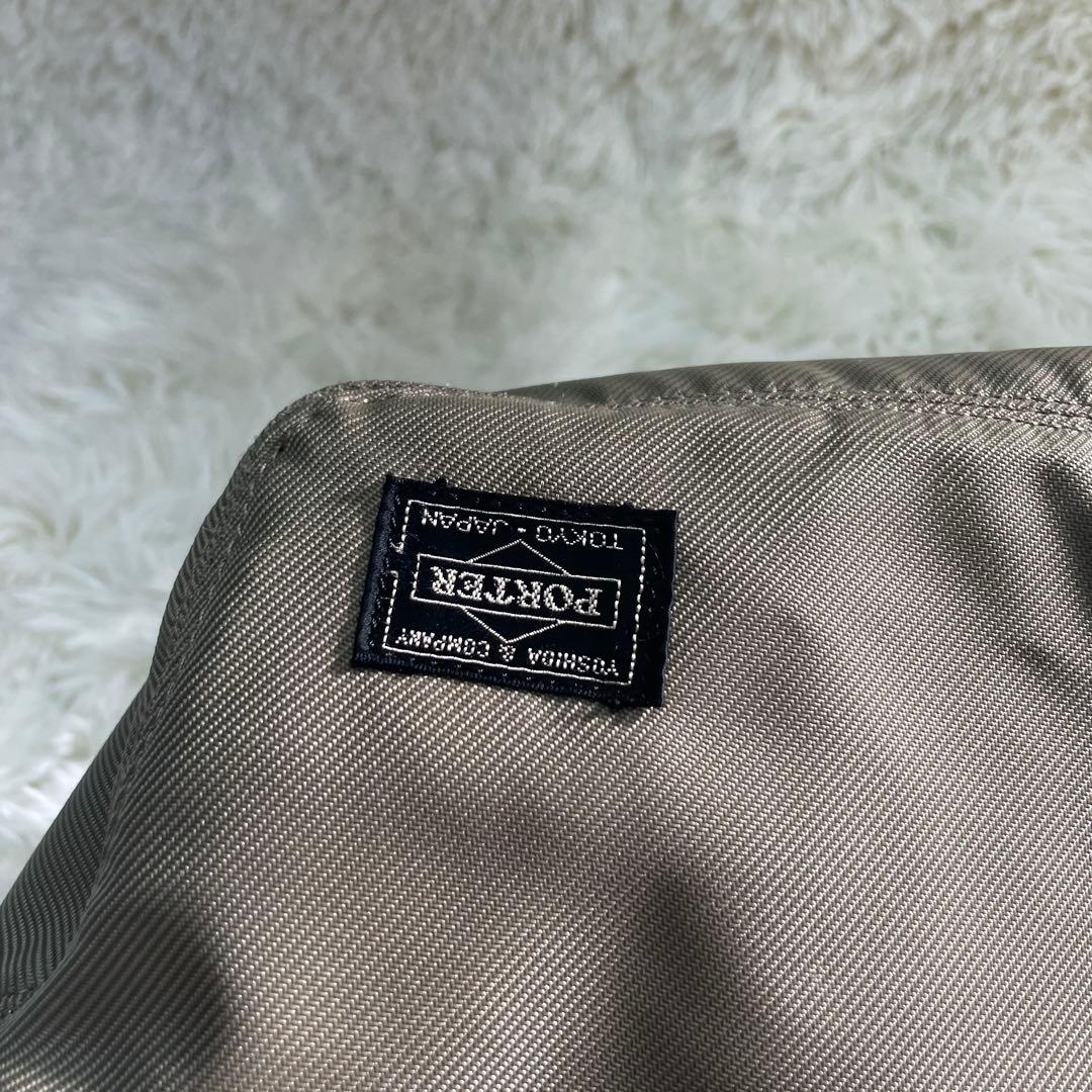 【レア】PORTER ポーター ラウンド トートバッグ カーキ A4収納可