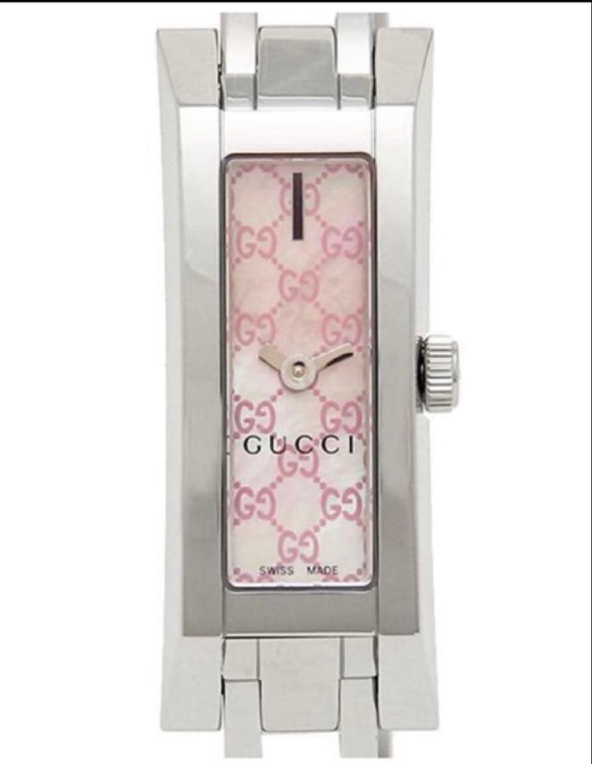 GUCCI アナログ時計 ピンク レディース