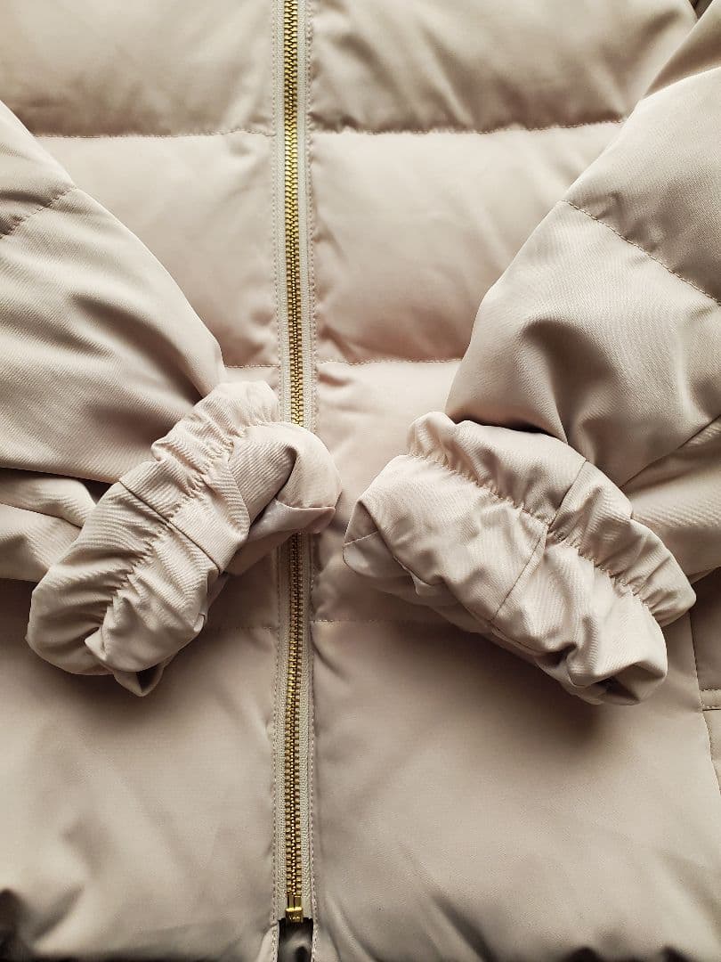 【週末限定価格】le.coeur blanc ファーフードショートダウンLサイズ