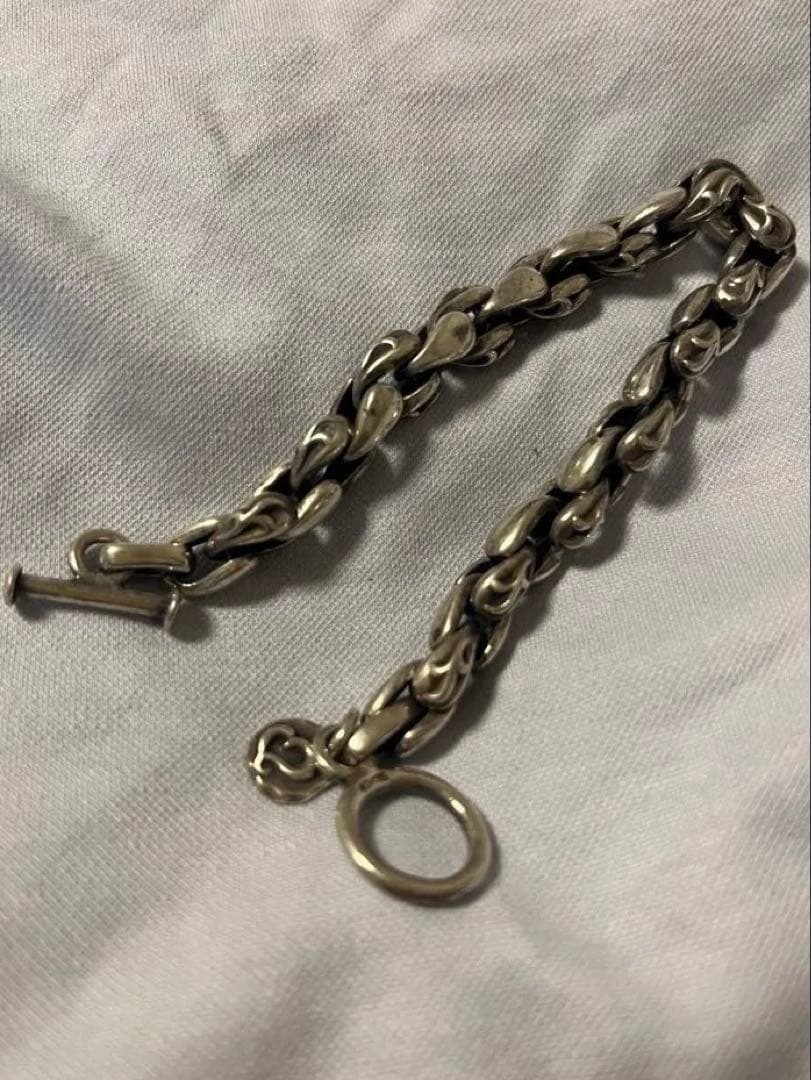 アクアシルバー ASB-002F アラベスク トグル チェーン ブレスレット