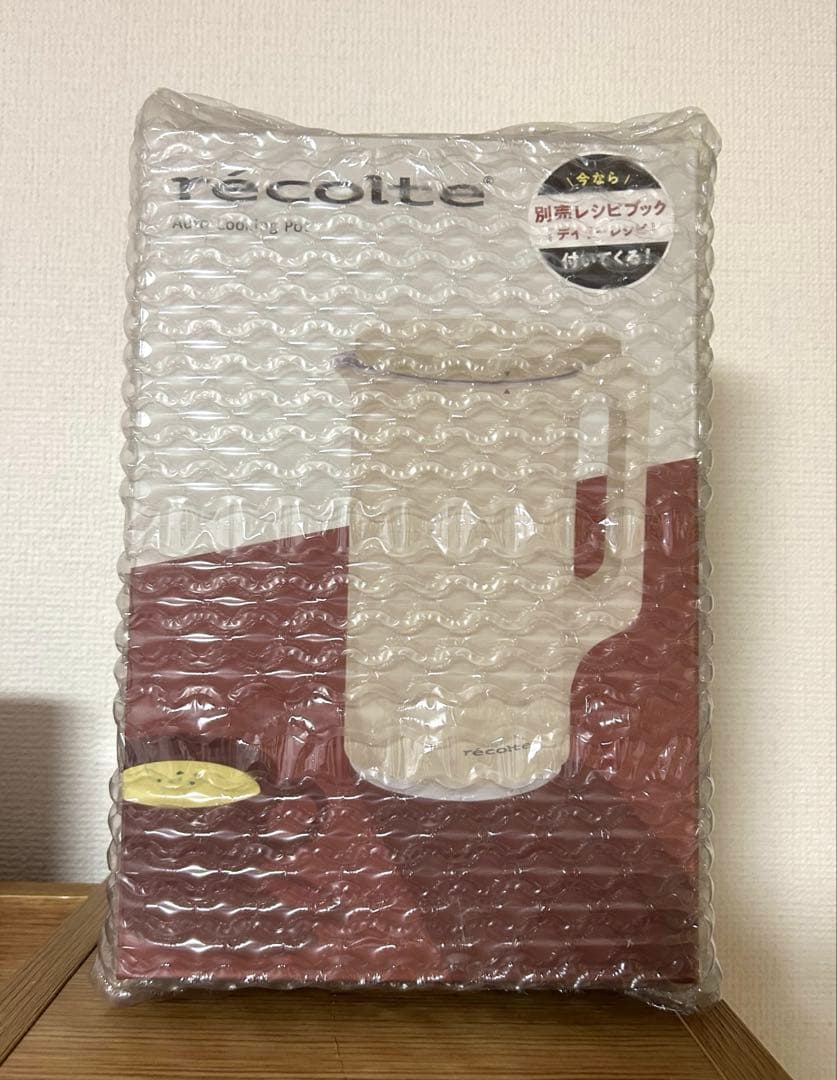 【新品】レコルト ホワイト　自動調理ポット 『デイリーレシピブック』付