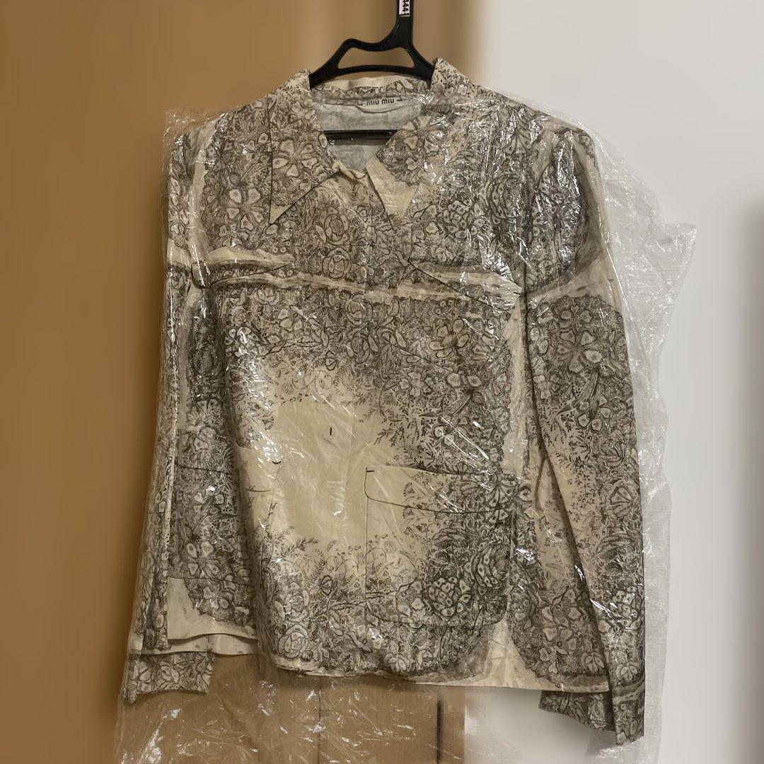 Miu Miu 花柄 長袖シャツ