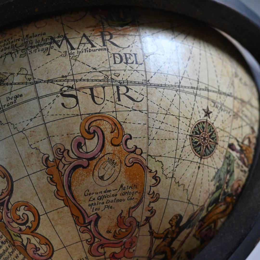 フランス ヴィンテージ 地球儀 高さ約46.5cm インダストリアル