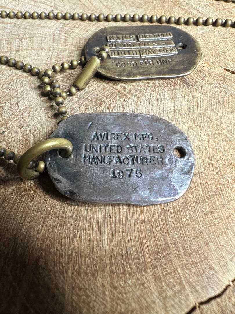 【AVIREX 】ドッグタグ　ネックレス