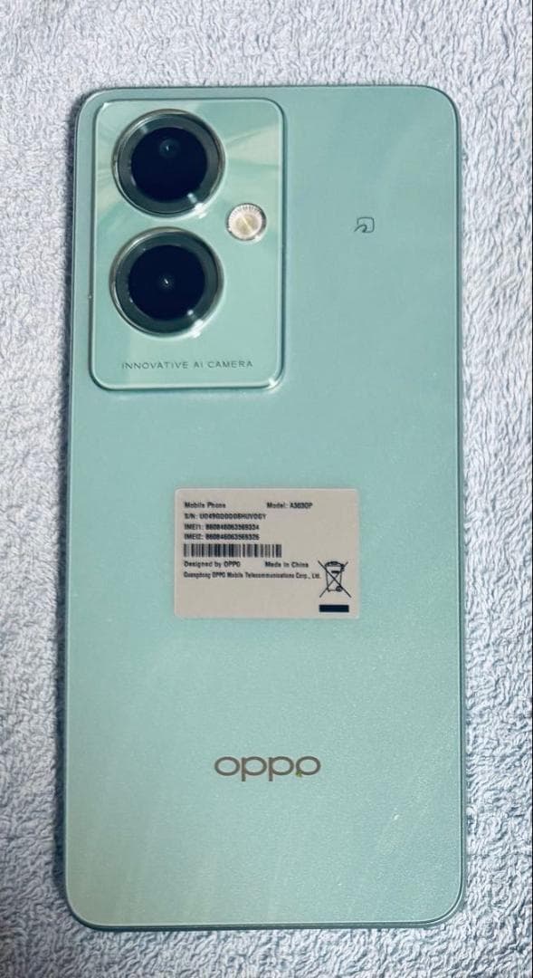 [美品]OPPO A79 5G SIMフリー グローグリーン ⑰