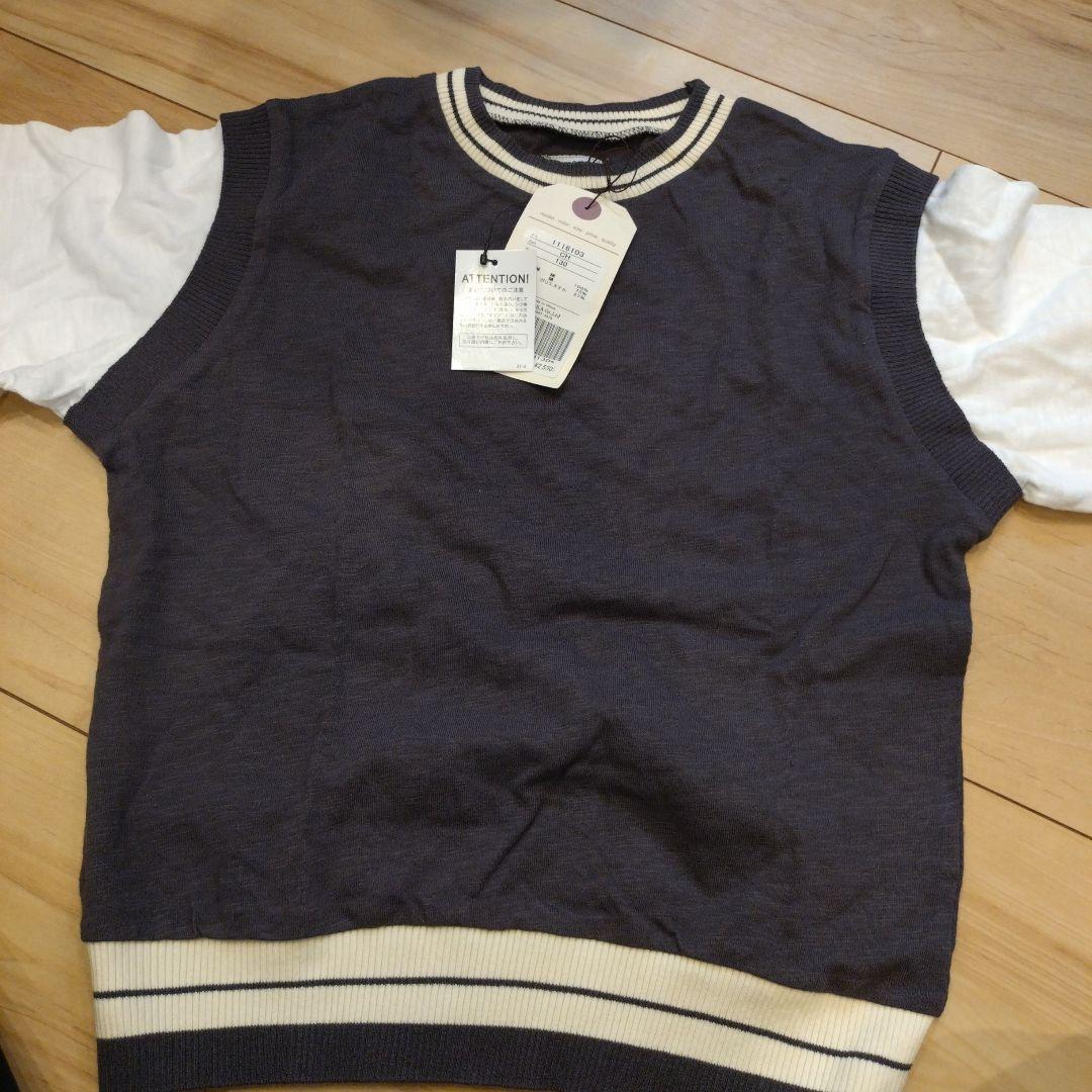 【ウエノさま専用】レイヤード風Tシャツ130チャコール他6点