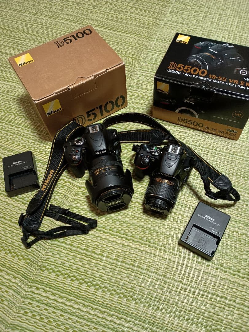Nikon 一眼レフ 2台　レンズ18-55　18-200mm VR II