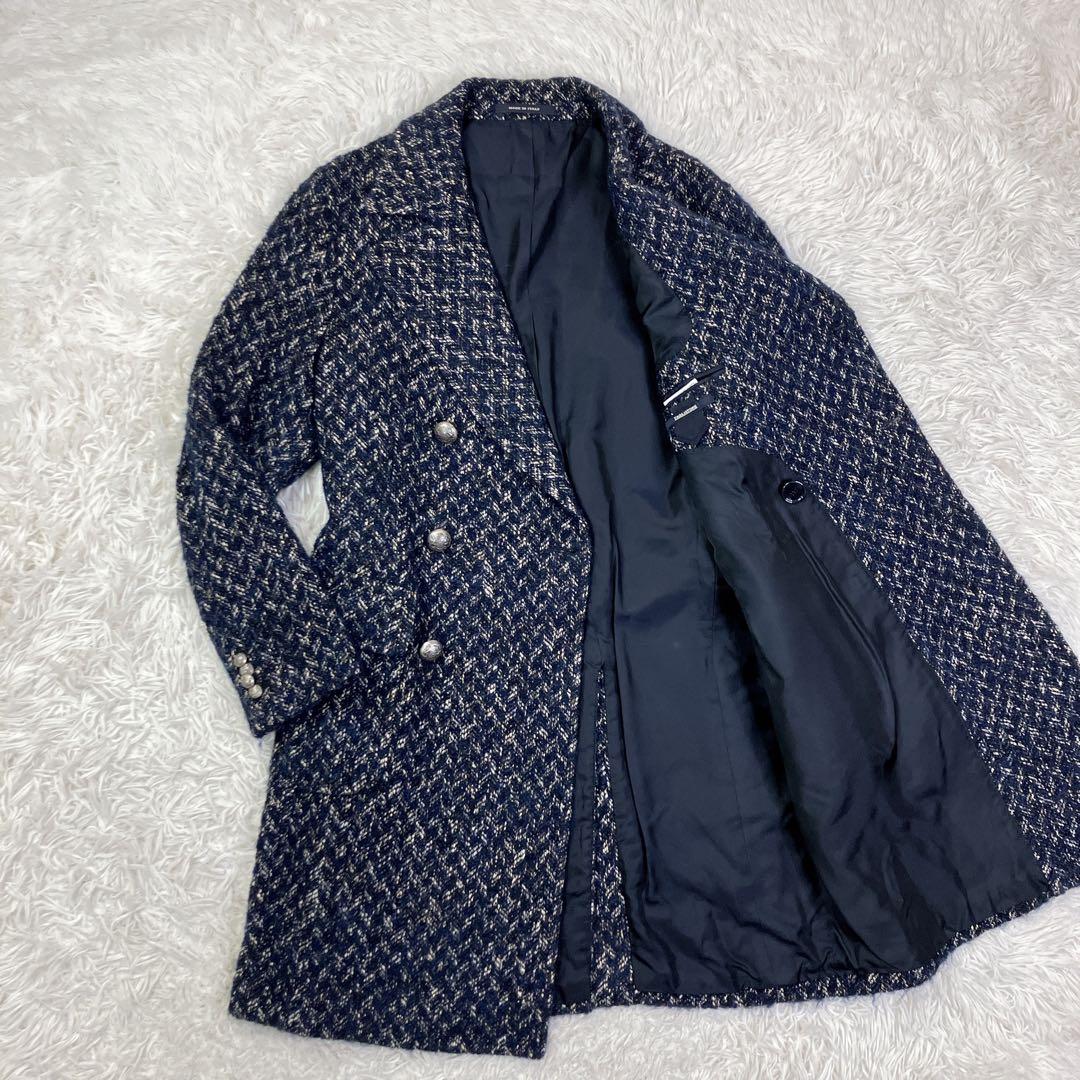 【最高級】TAGLIATORE ダブルブレストチェスターコート　ポロコート48