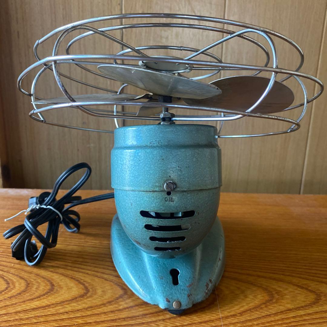 50年代、ZERO モデル 1250R 卓上扇風機 グリーン色アンティーク