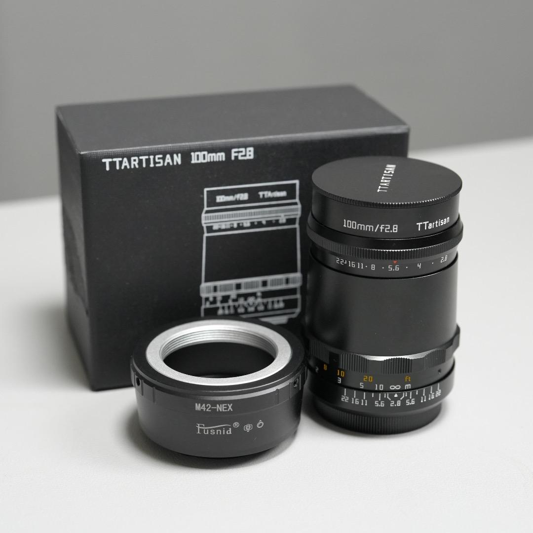 【ほぼ新品】TTArtisan 100mm F2.8（M42／Eマウント）