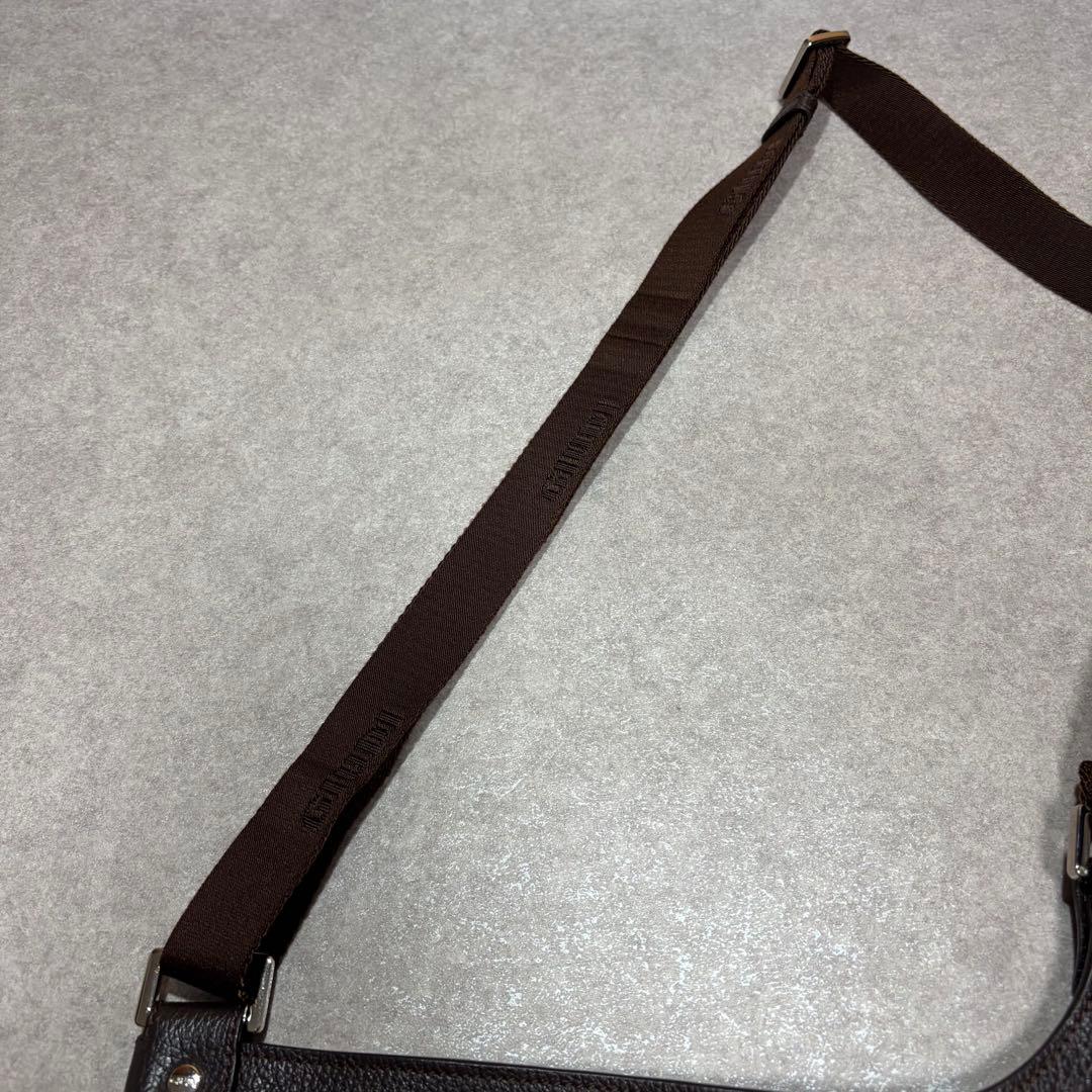 GIUDI ジウディ レザーショルダーバッグ ダークブラウン