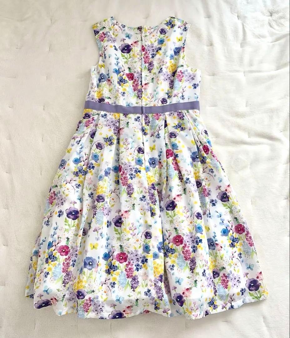 アナスイ ミニ⭐︎ノースリーブ 水彩花柄ワンピース　145〜155㎝