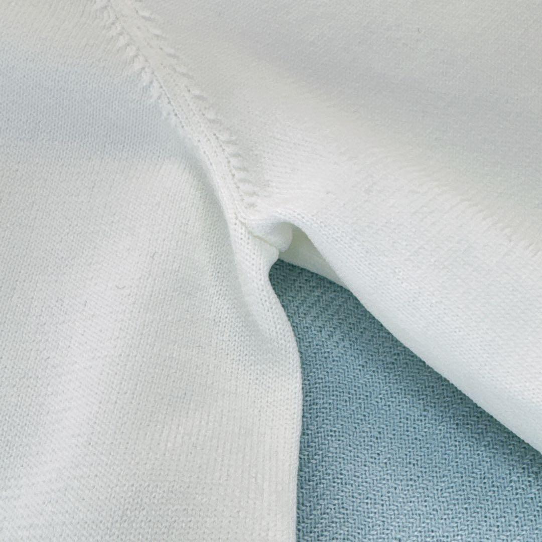 極美品✨ユナイテッドアローズ　スカラップレースニット 白 洗える 4way