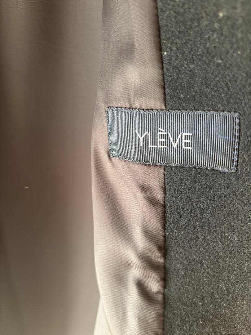 【美品】YLÈVE イレーヴ　チェスターコート 黒